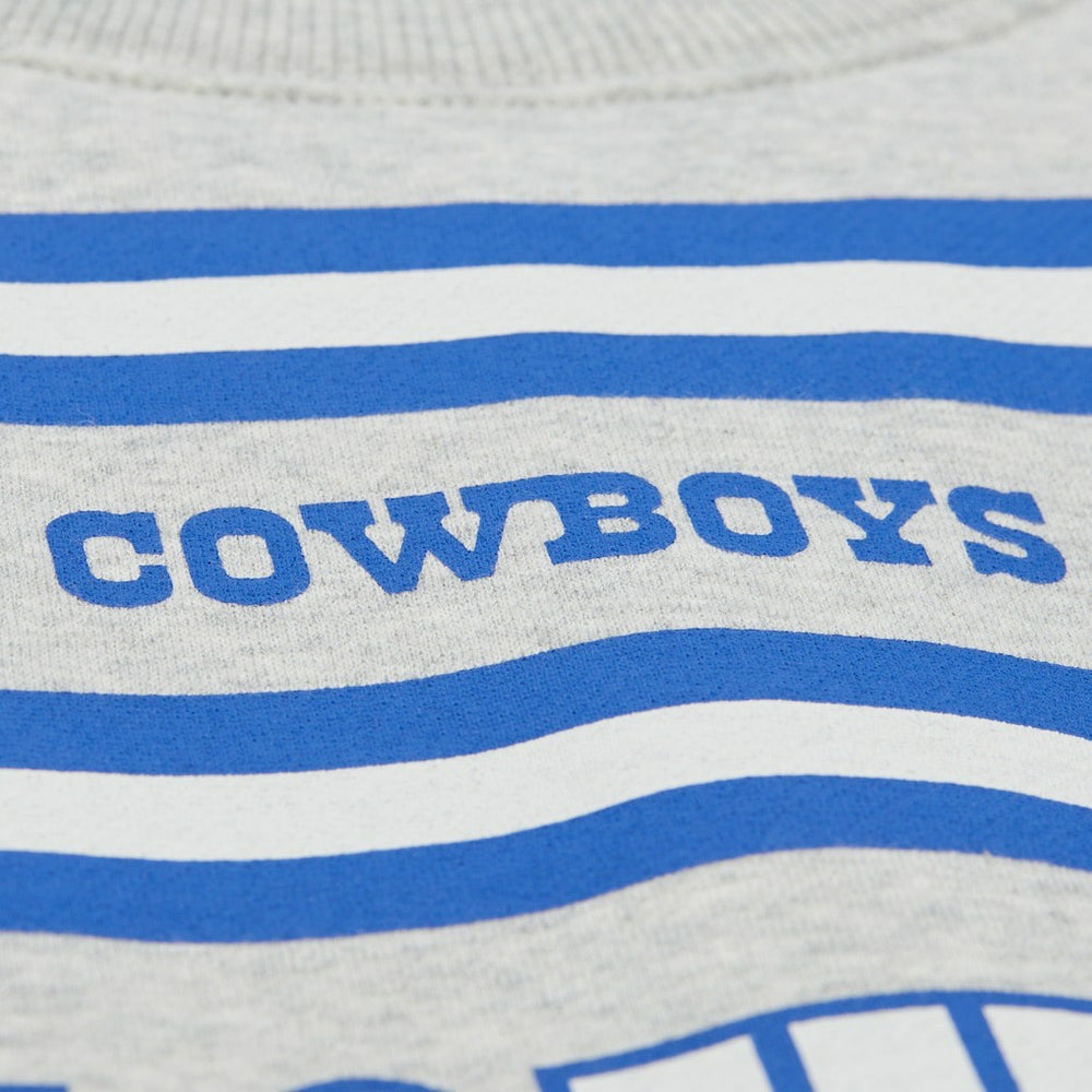 Dallas Cowboys All Over Print Retro Fleece Sweatshirt - Heather Gray cheap