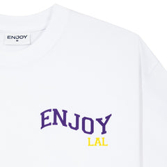 Enjoy Basketball x Los Angeles Lakers Unisex Hoop Enthusiast Capsule Collection T-Shirt - White for sale