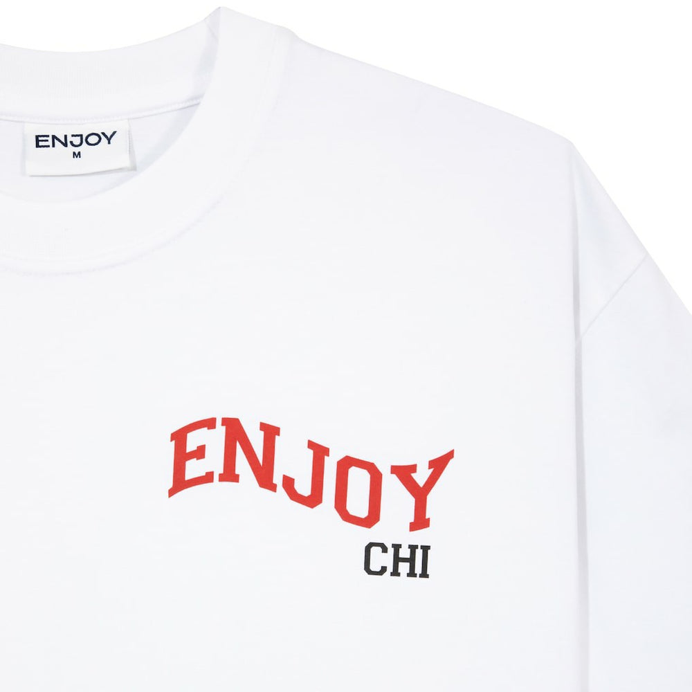 Enjoy Basketball x Chicago Bulls Unisex Hoop Enthusiast Capsule Collection T-Shirt - White outlet
