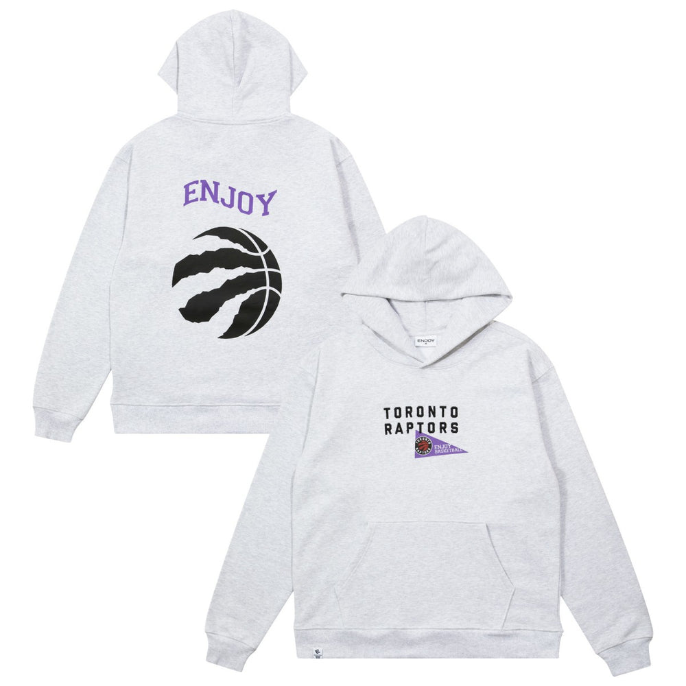 Enjoy Basketball x Toronto Raptors Unisex Hoop Enthusiast Capsule Collection Pullover Hoodie - Heather Gray for sale