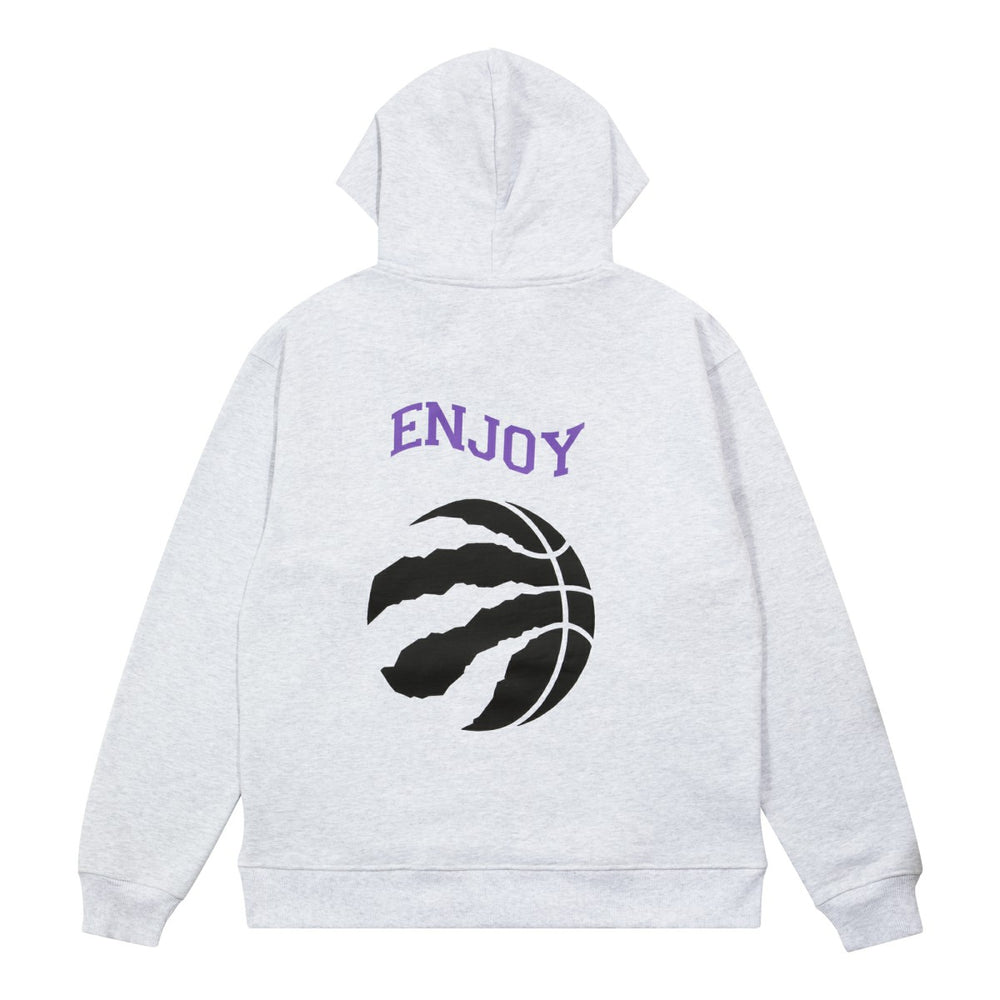 Enjoy Basketball x Toronto Raptors Unisex Hoop Enthusiast Capsule Collection Pullover Hoodie - Heather Gray for sale