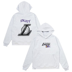 Enjoy Basketball x Los Angeles Lakers Unisex Hoop Enthusiast Capsule Collection Pullover Hoodie - Heather Gray shop