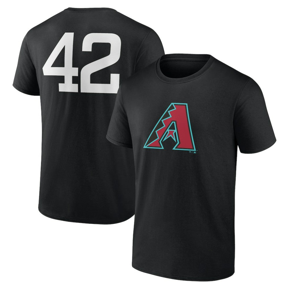 Arizona Diamondbacks Jackie Robinson Day Name & Number T-Shirt - Black
