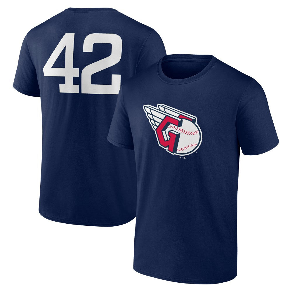 Cleveland Guardians Jackie Robinson Day Name & Number T-Shirt - Navy
