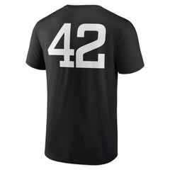 Colorado Rockies Jackie Robinson Day Name & Number T-Shirt - Black