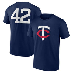 Minnesota Twins Jackie Robinson Day Name & Number T-Shirt - Navy