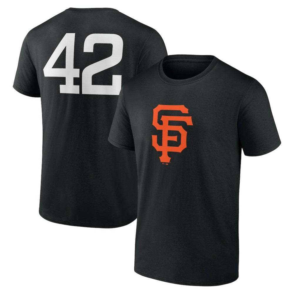 San Francisco Giants Jackie Robinson Day Name & Number T-Shirt - Black