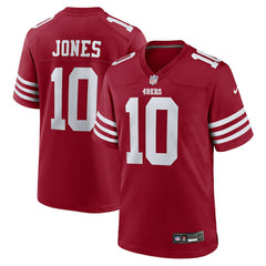 Mac Jones San Francisco 49ers Team Game Jersey - Scarlet | Nike outlet
