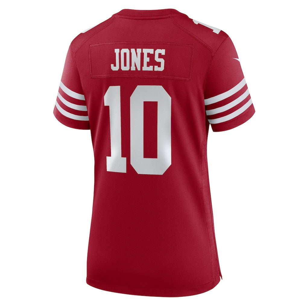 Mac Jones San Francisco 49ers Women's Team Game Jersey - Scarlet | Nike sale