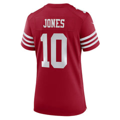 Mac Jones San Francisco 49ers Women's Team Game Jersey - Scarlet | Nike sale