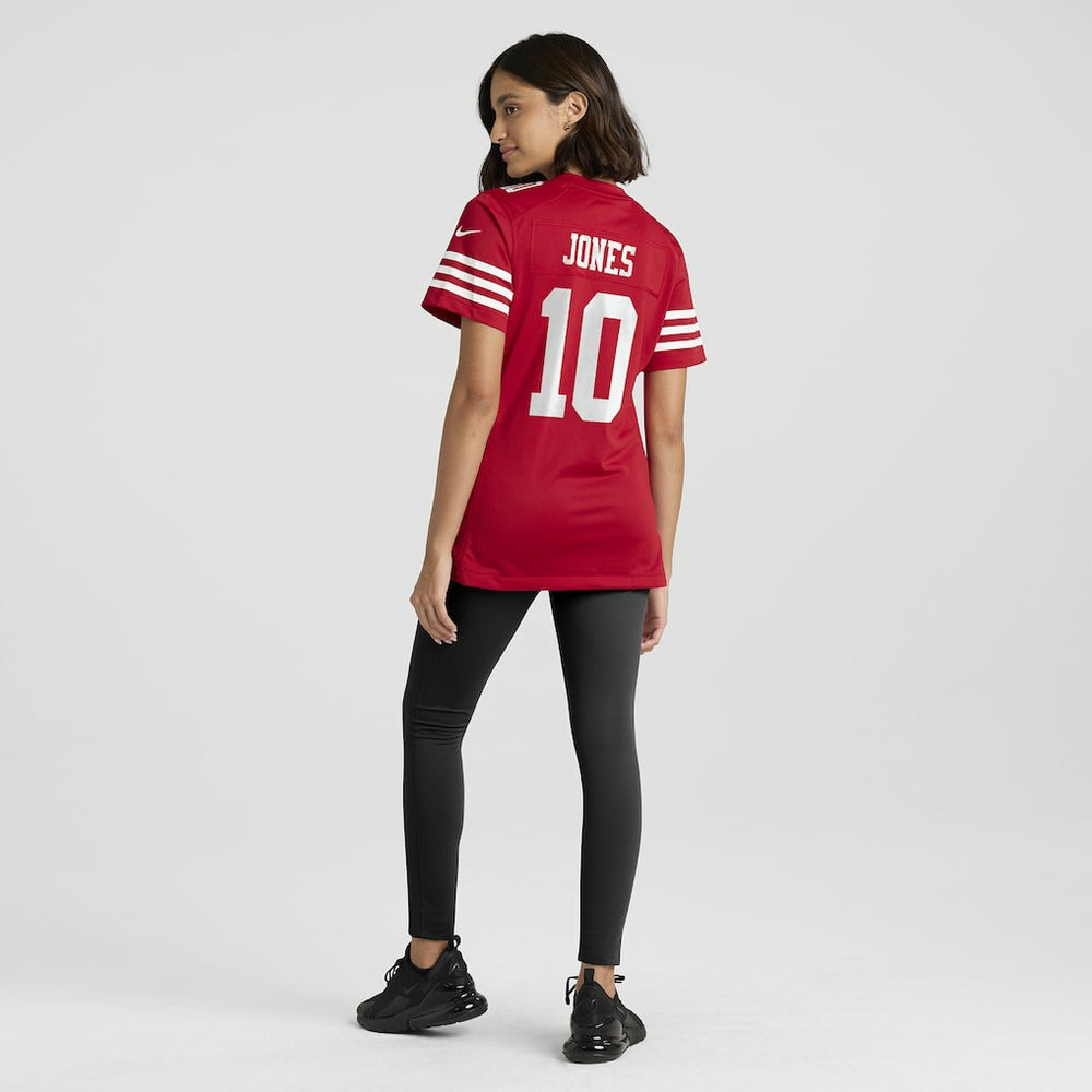 Mac Jones San Francisco 49ers Women's Team Game Jersey - Scarlet | Nike sale