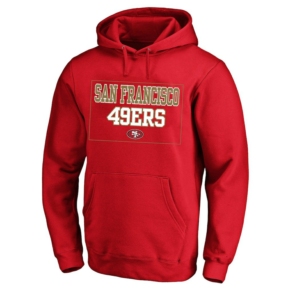 San Francisco 49ers Big & Tall Fleece Hoodie - Scarlet discount