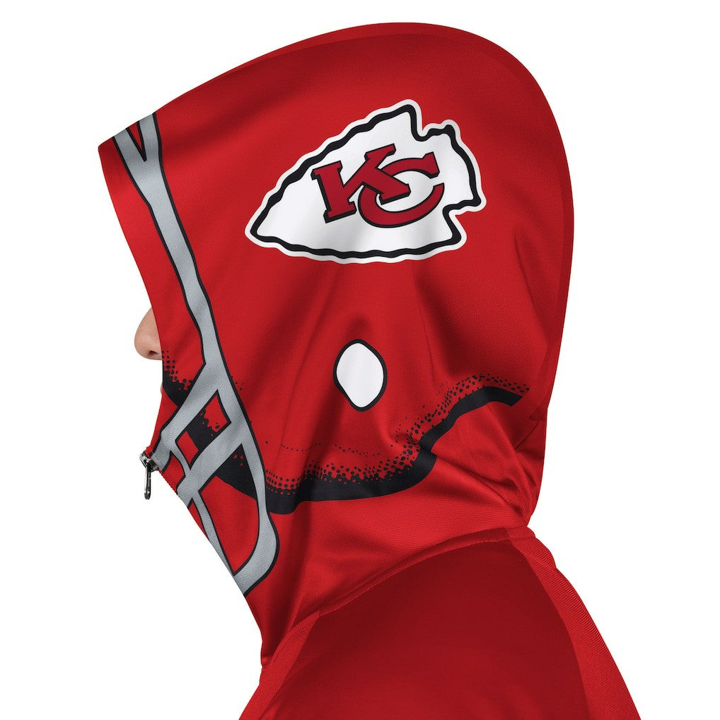 Kansas City Chiefs Pro Player Helmet Full-Zip Hooded Track Jacket - Red/Gold outlet