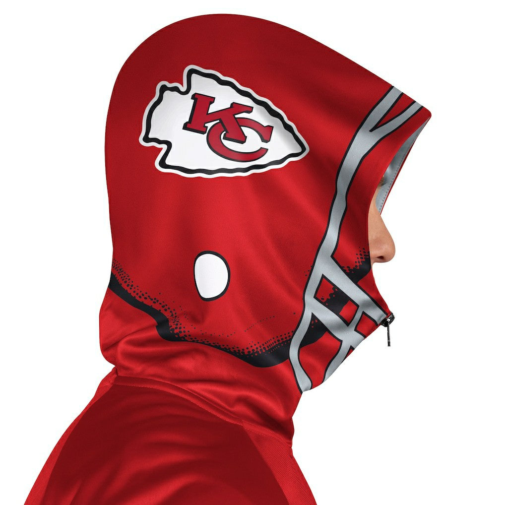Kansas City Chiefs Pro Player Helmet Full-Zip Hooded Track Jacket - Red/Gold outlet
