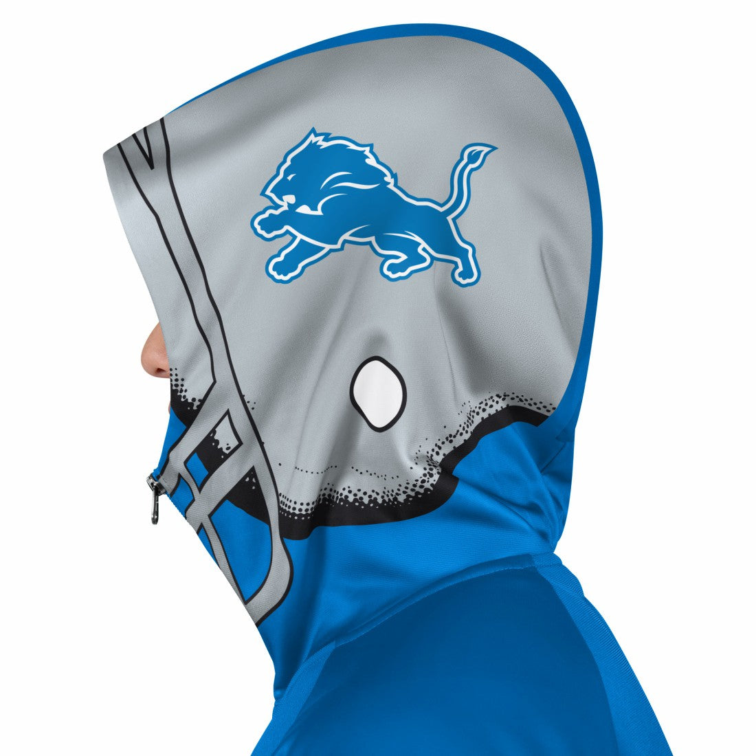 Detroit Lions Pro Player Helmet Full-Zip Hooded Track Jacket - Blue/Silver online