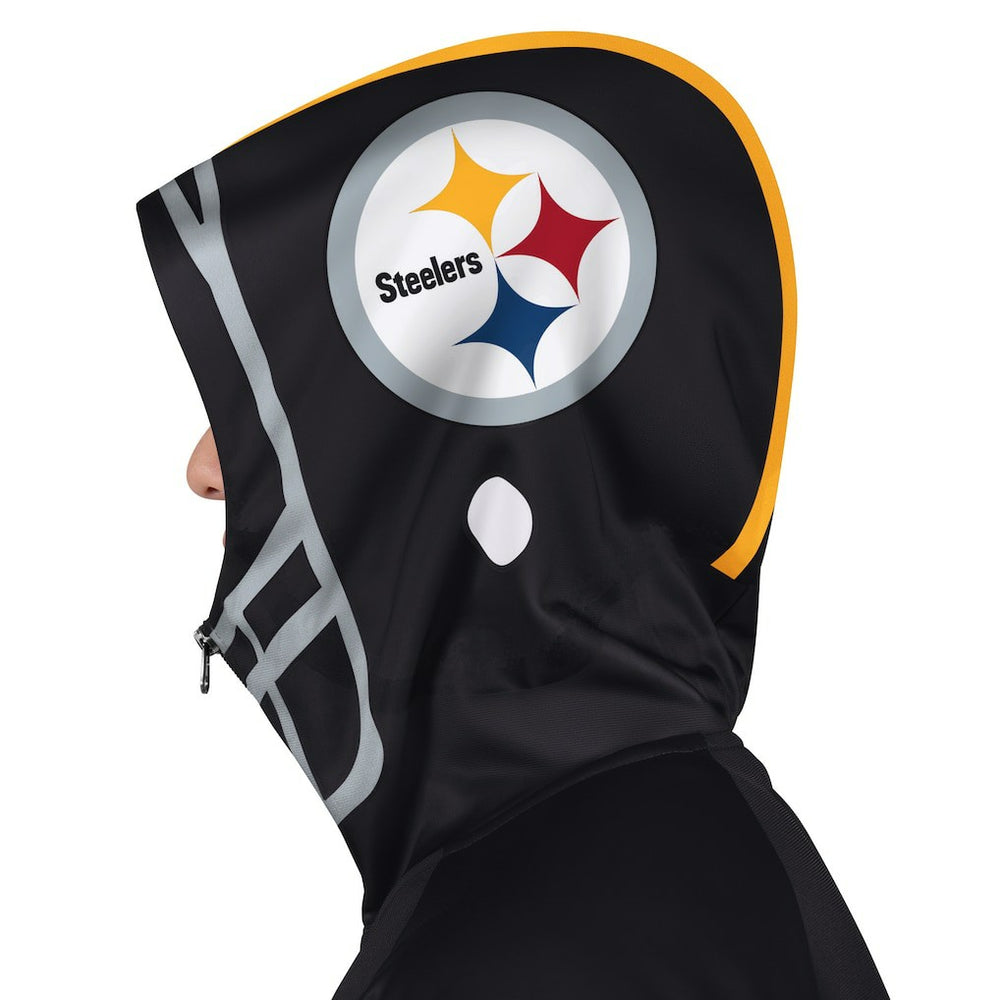 Pittsburgh Steelers Pro Player Helmet Full-Zip Hooded Track Jacket - Black/Gold outlet