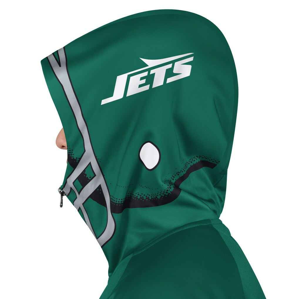 New York Jets Pro Player Helmet Full-Zip Hooded Track Jacket - Green/Black on sale