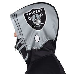 Las Vegas Raiders Pro Player Helmet Full-Zip Hooded Track Jacket - Black/Silver sale