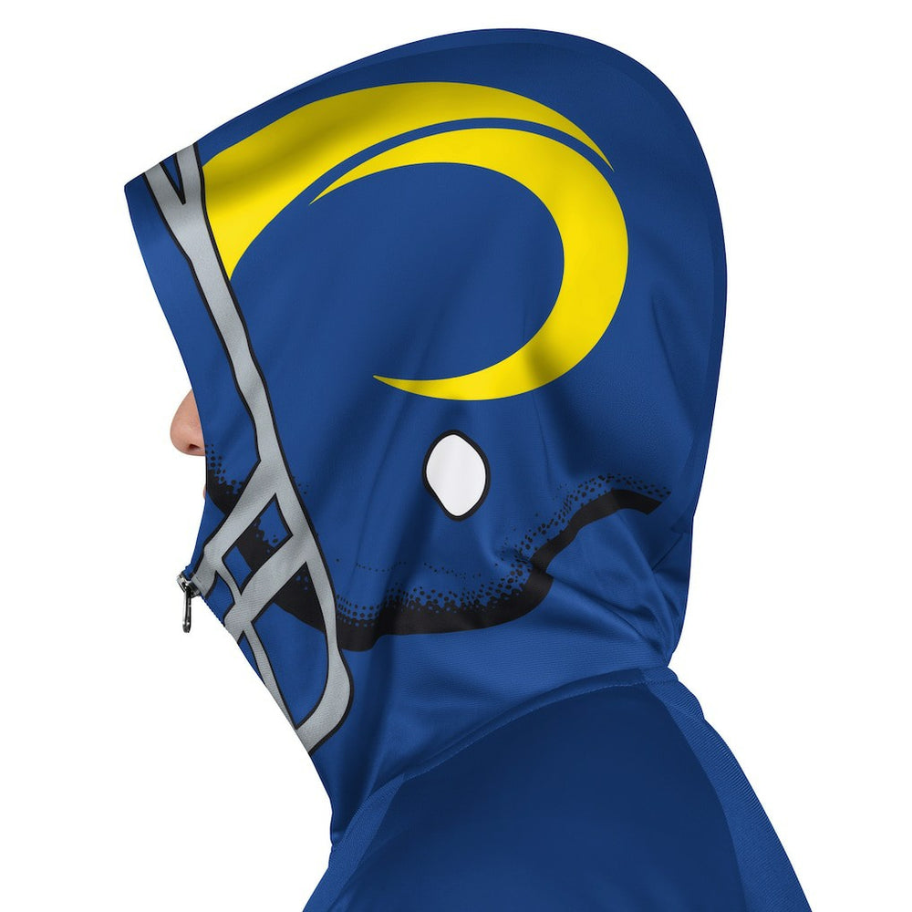 Los Angeles Rams Pro Player Helmet Full-Zip Hooded Track Jacket - Royal/Gold discount