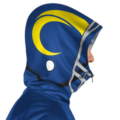 Los Angeles Rams Pro Player Helmet Full-Zip Hooded Track Jacket - Royal/Gold discount