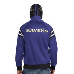 Baltimore Ravens Pro Player Helmet Full-Zip Hooded Track Jacket - Purple/Black on sale