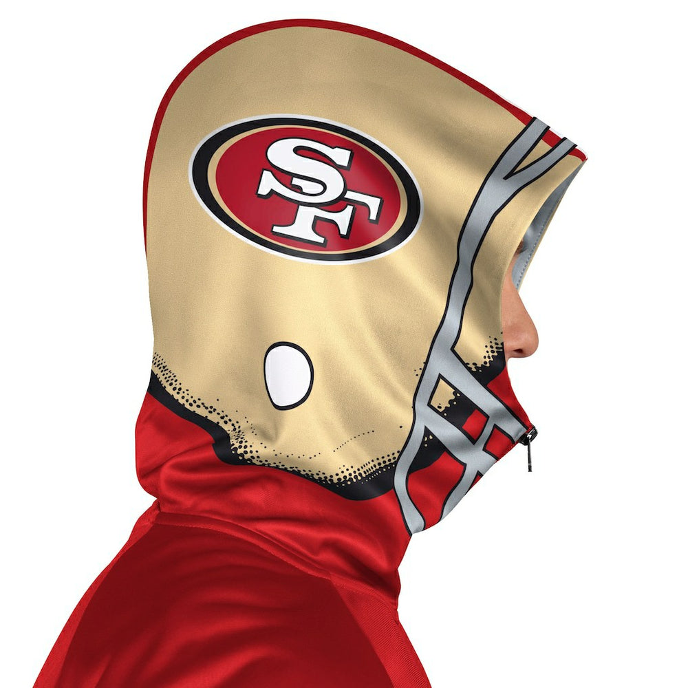 San Francisco 49ers Pro Player Helmet Full-Zip Hooded Track Jacket - Scarlet/Gold online