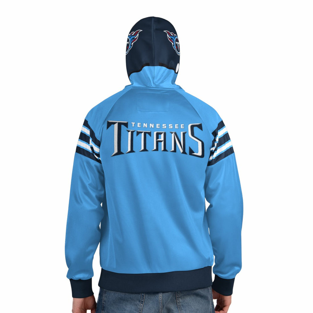 Tennessee Titans Pro Player Helmet Full-Zip Hooded Track Jacket - Light Blue/Navy discount
