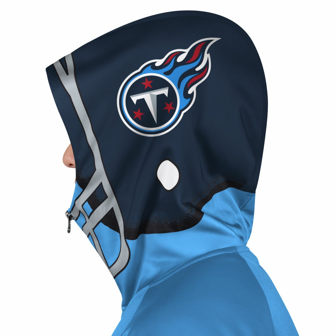 Tennessee Titans Pro Player Helmet Full-Zip Hooded Track Jacket - Light Blue/Navy discount
