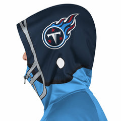 Tennessee Titans Pro Player Helmet Full-Zip Hooded Track Jacket - Light Blue/Navy discount