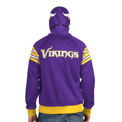 Minnesota Vikings Pro Player Helmet Full-Zip Hooded Track Jacket - Purple/Gold discount