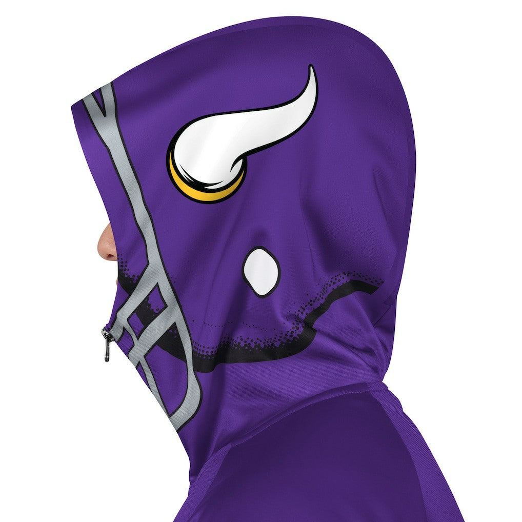 Minnesota Vikings Pro Player Helmet Full-Zip Hooded Track Jacket - Purple/Gold discount