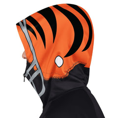 Cincinnati Bengals Pro Player Helmet Full-Zip Hooded Track Jacket - Black/Orange for sale