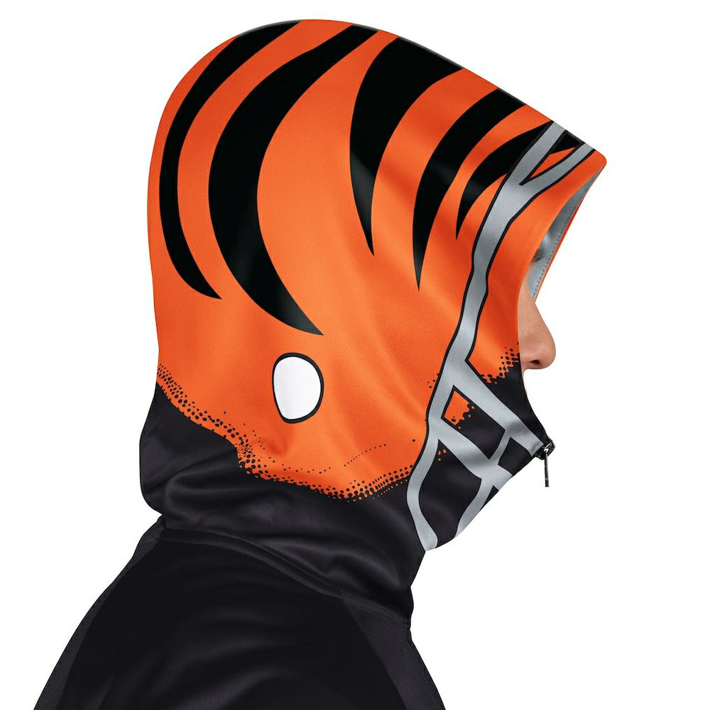 Cincinnati Bengals Pro Player Helmet Full-Zip Hooded Track Jacket - Black/Orange for sale