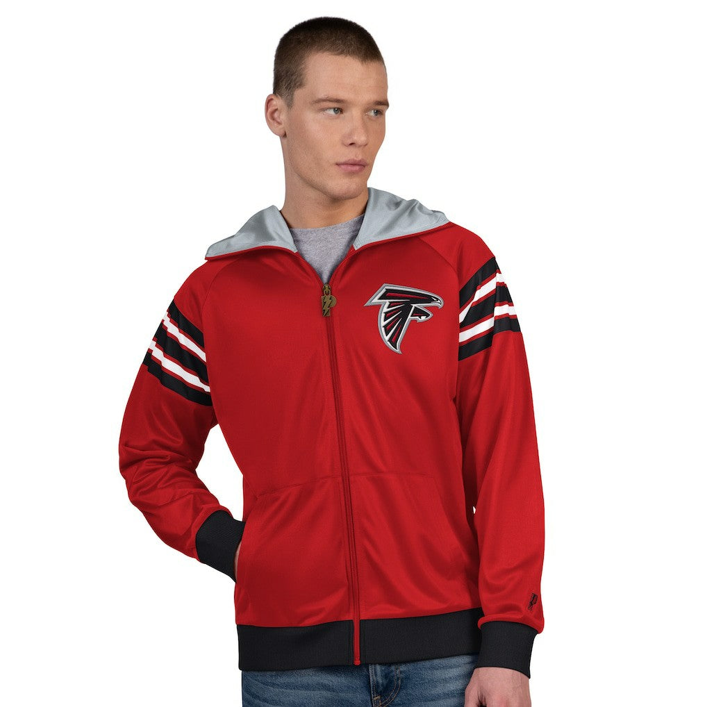 Atlanta Falcons Pro Player Helmet Full-Zip Hooded Track Jacket - Red/Black for sale