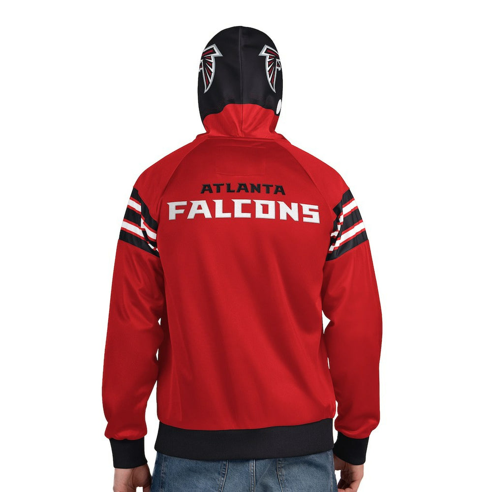 Atlanta Falcons Pro Player Helmet Full-Zip Hooded Track Jacket - Red/Black for sale