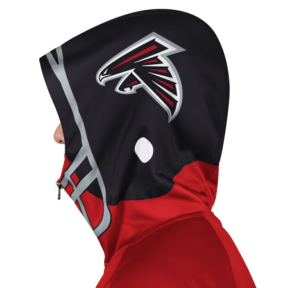 Atlanta Falcons Pro Player Helmet Full-Zip Hooded Track Jacket - Red/Black for sale