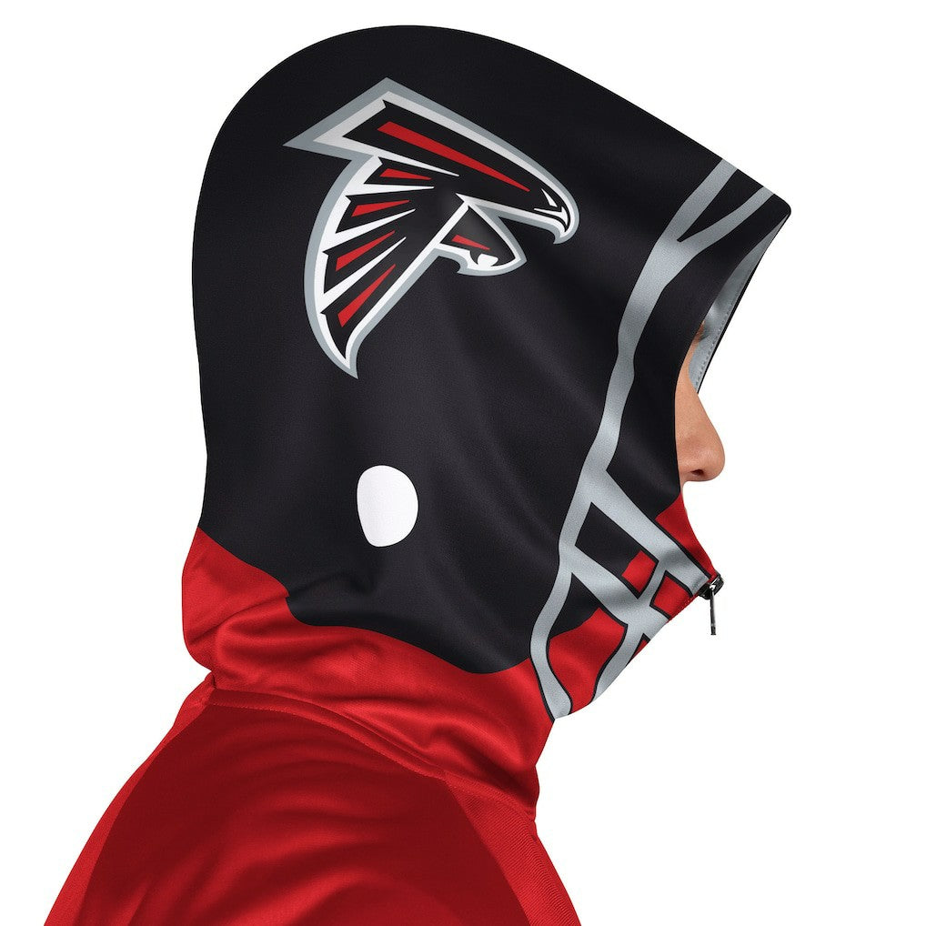 Atlanta Falcons Pro Player Helmet Full-Zip Hooded Track Jacket - Red/Black for sale