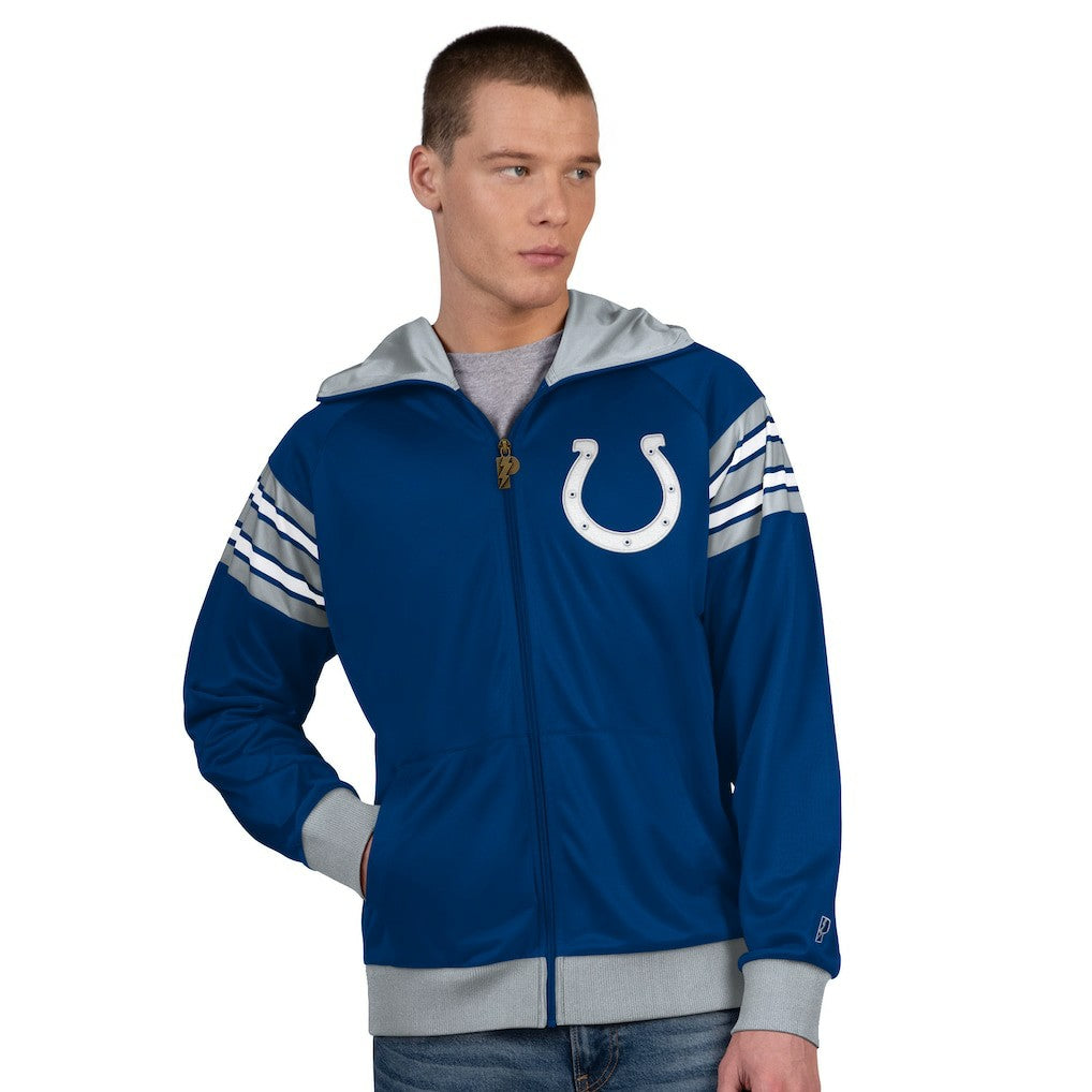 Indianapolis Colts Pro Player Helmet Full-Zip Hooded Track Jacket - Royal/White sale