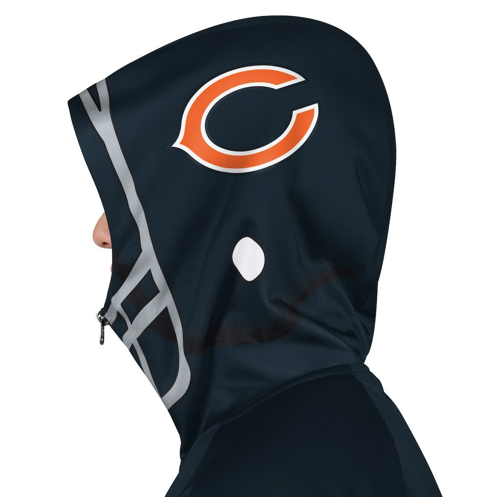 Chicago Bears Pro Player Helmet Full-Zip Hooded Track Jacket - Navy/Orange cheap