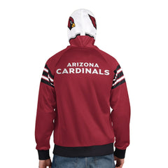 Arizona Cardinals Pro Player Helmet Full-Zip Hooded Track Jacket - Cardinal/White online