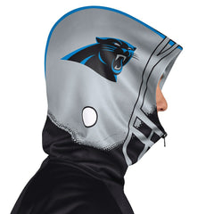 Carolina Panthers Pro Player Helmet Full-Zip Hooded Track Jacket - Black/Silver for sale