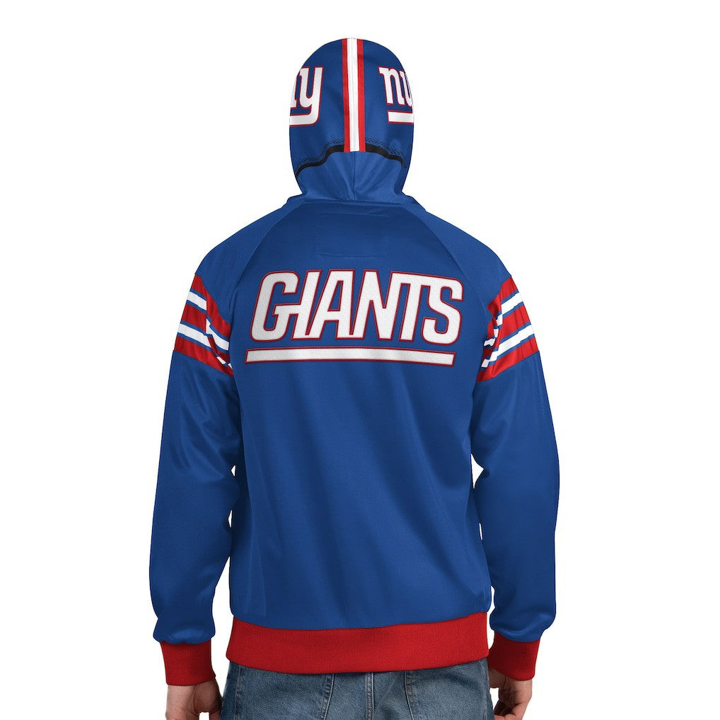 New York Giants Pro Player Helmet Full-Zip Hooded Track Jacket - Royal/Red online