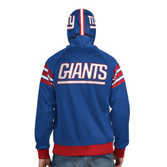 New York Giants Pro Player Helmet Full-Zip Hooded Track Jacket - Royal/Red online