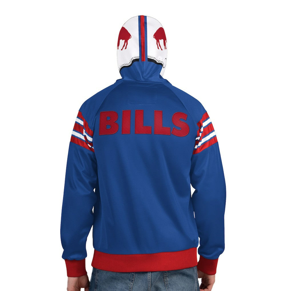 Buffalo Bills Pro Player Retro Helmet Full-Zip Hooded Track Jacket - Royal/Red outlet