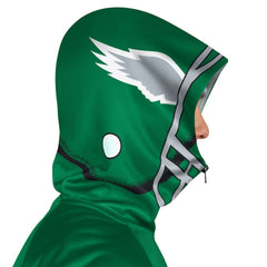 Philadelphia Eagles Pro Player Retro Helmet Full-Zip Hooded Track Jacket - Kelly Green/Black sale