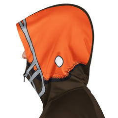 Cleveland Browns Pro Player Retro Helmet Full-Zip Hooded Track Jacket - Brown/Orange discount
