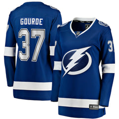 Yanni Gourde Tampa Bay Lightning Fanatics Women's Home Breakaway Player Jersey Blue
