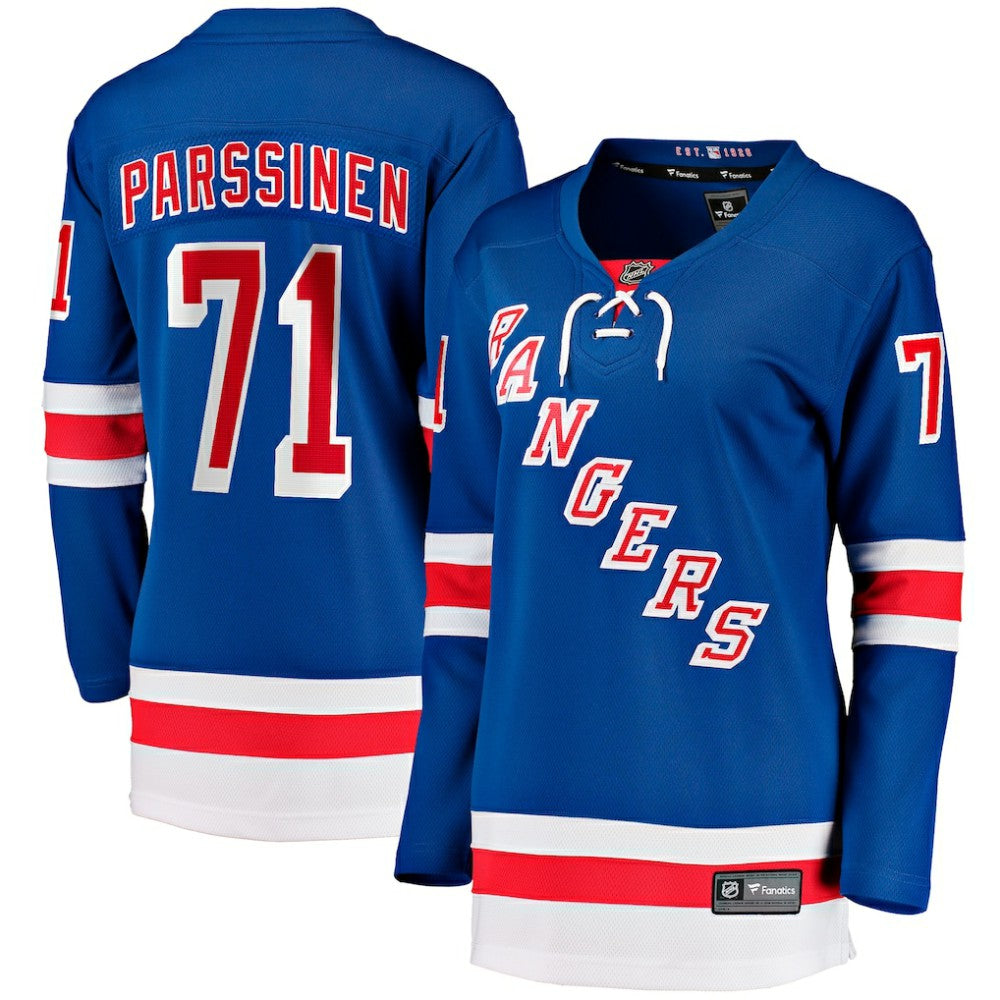 Juuso Parssinen New York Rangers Fanatics Women's Home Breakaway Player Jersey Blue