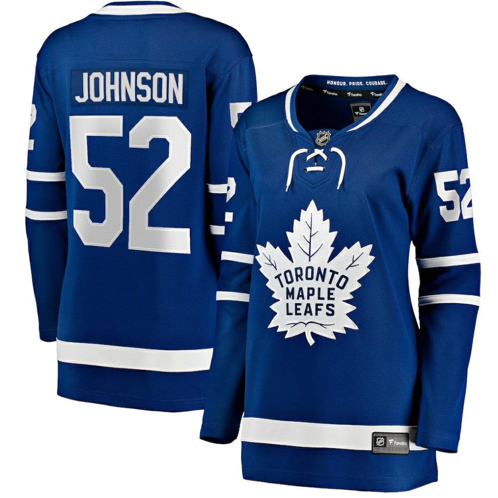 Reese Johnson Toronto Maple Leafs Fanatics Women's Home Breakaway Player Jersey Blue