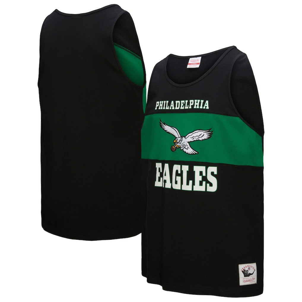 Philadelphia Eagles Retro Colorblock Tank Top - Black sale
